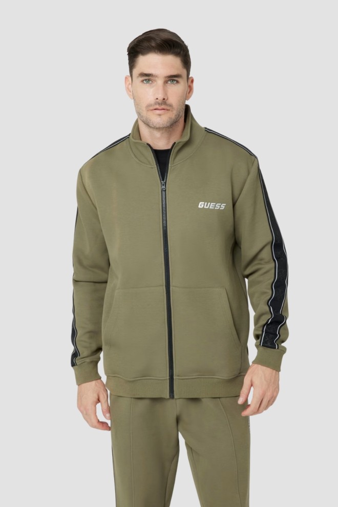 GUESS Zielona męska bluza Mickey, Rozmiar XXL