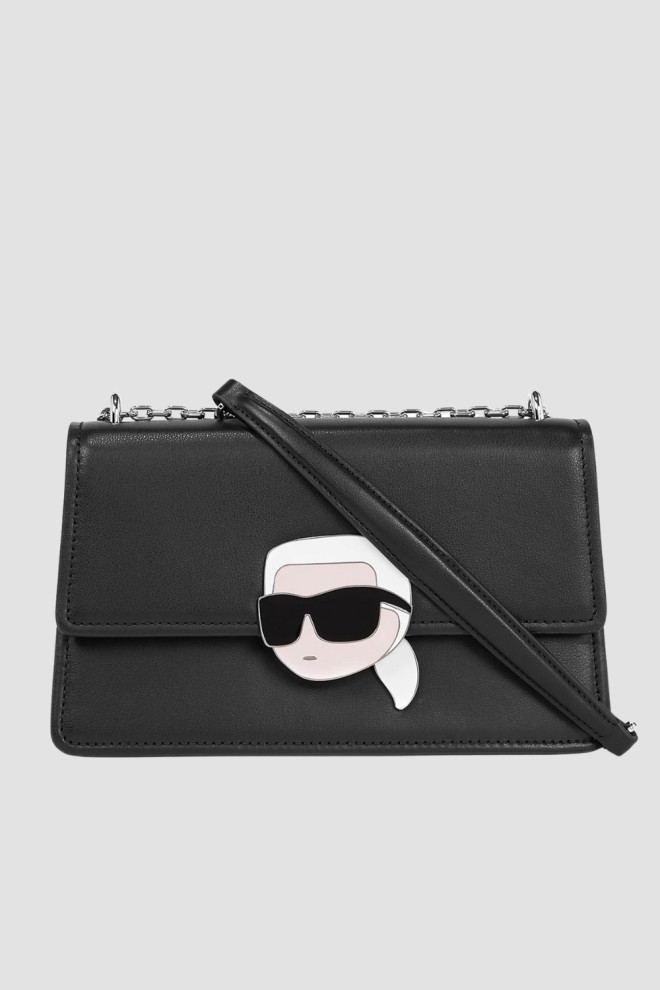 KARL LAGERFELD Czarna torebka K/ikonik 2.0 Leather