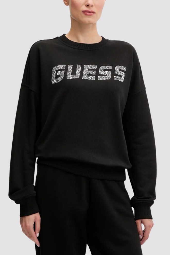 GUESS Czarna damska bluza Primula, Rozmiar M