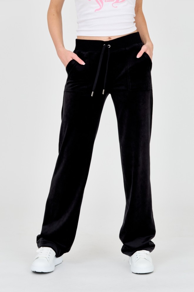 JUICY COUTURE Czarne damskie spodnie Del Ray Pocket Pant, Rozmiar S