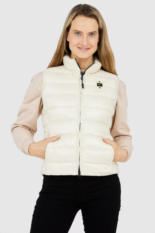 BLAUER Ecru bezrękawnik damski Sherri, Rozmiar M