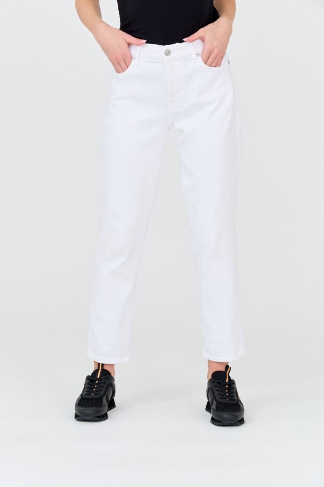 7 FOR ALL MANKIND Białe jeansy damskie Josefina, Rozmiar 30