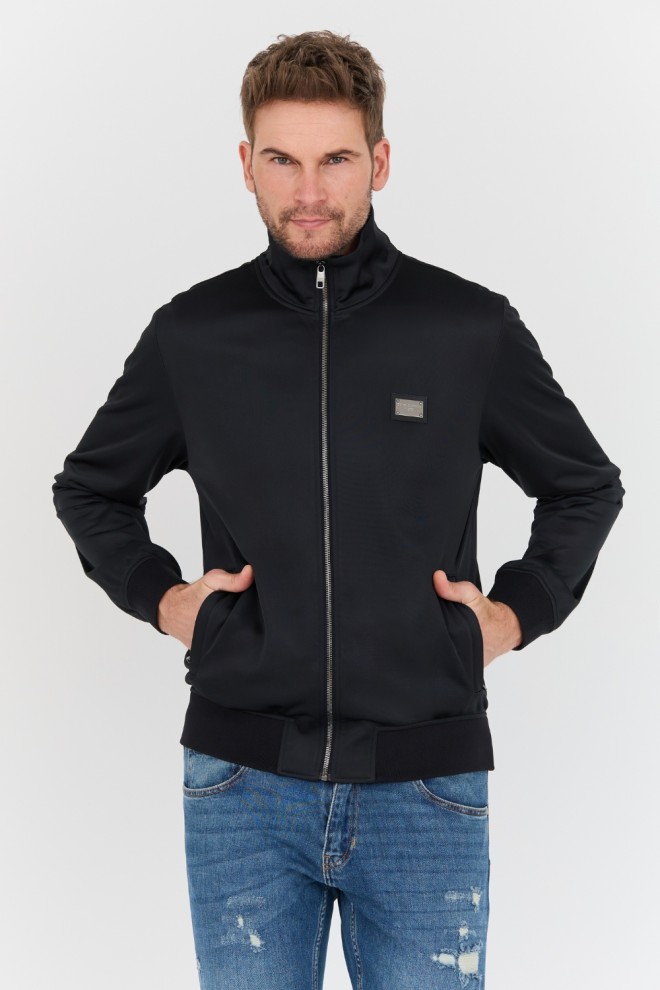 DOLCE & GABBANA Czarny męski bomber, Rozmiar 52