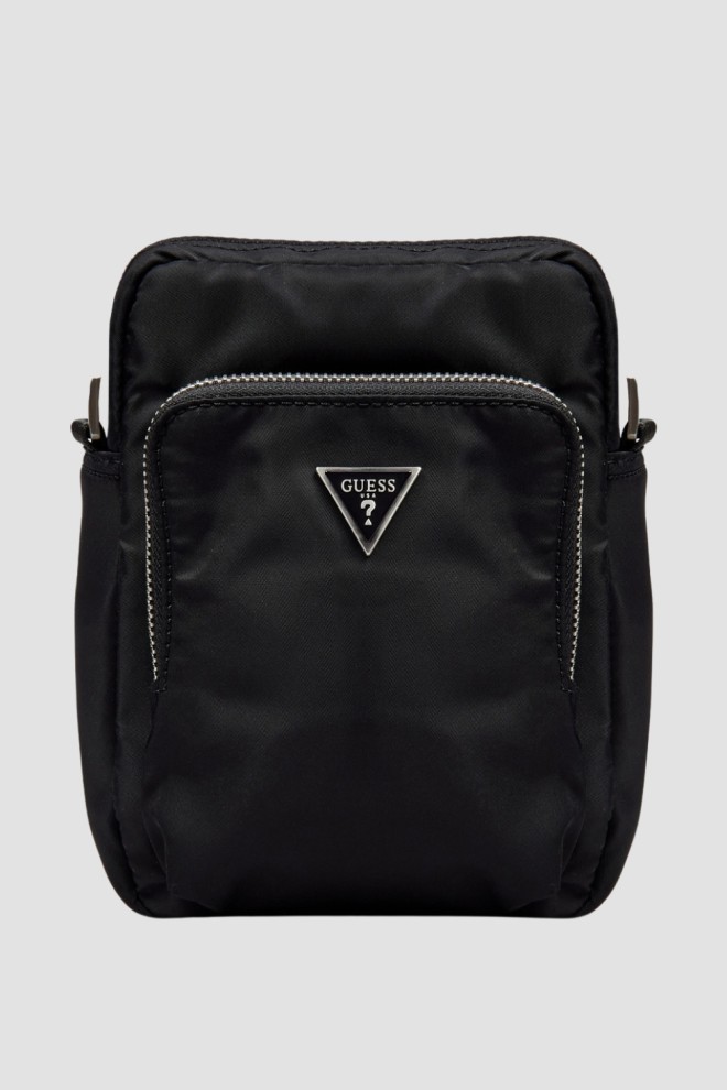 GUESS Czarna męska saszetka Roma