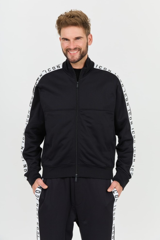 DSQUARED2 Czarna męska bluza Dean Sport Fit, Rozmiar XXL