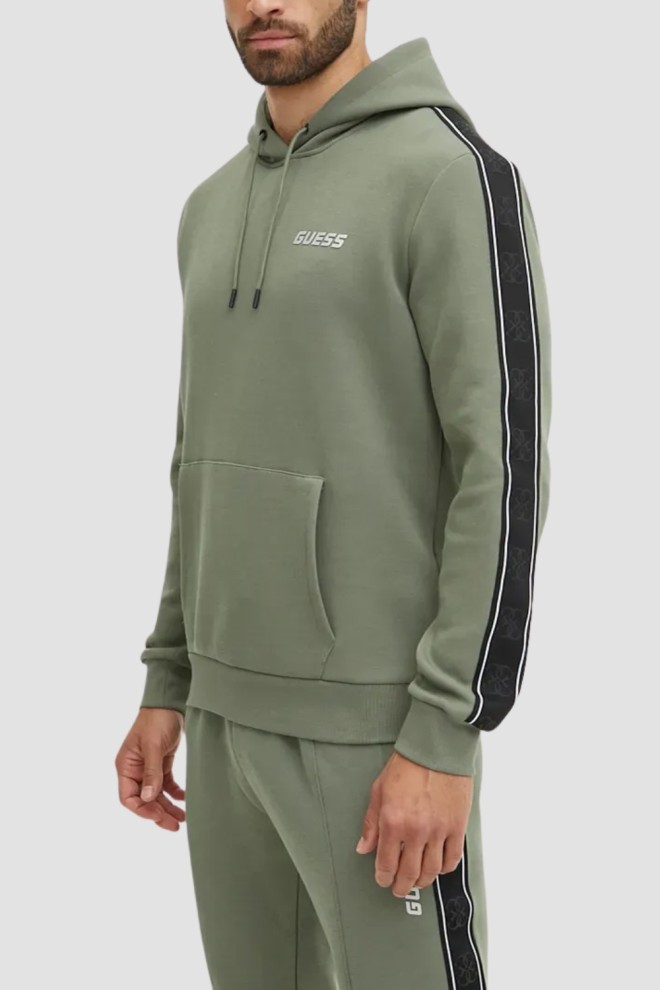 GUESS Zielona bluza męska Mickey, Rozmiar M