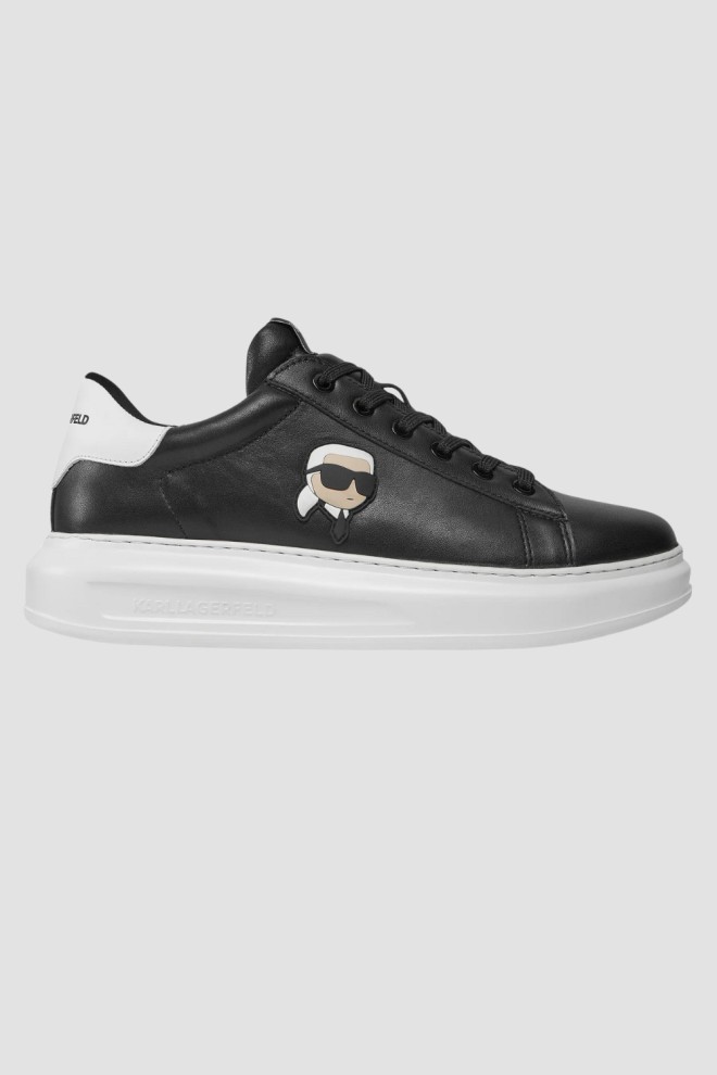 KARL LAGERFELD Czarne sneakersy Kapri Mens Nft Lo Lace, Rozmiar 42