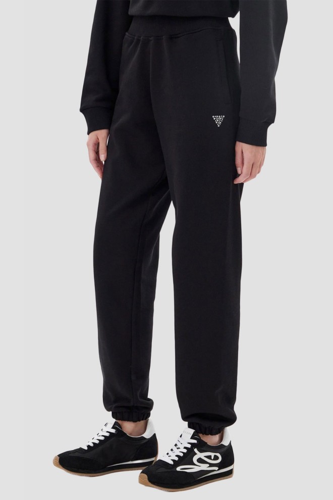 GUESS Czarne damskie spodnie dresowe Primula, Rozmiar XS