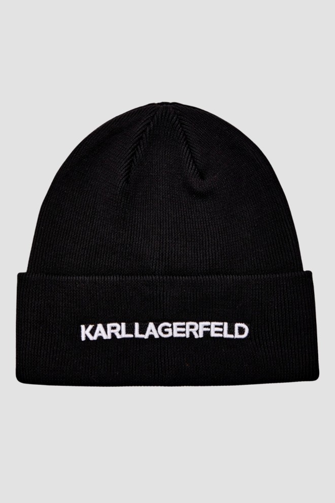 KARL LAGERFELD Czapka zimowa z haftem