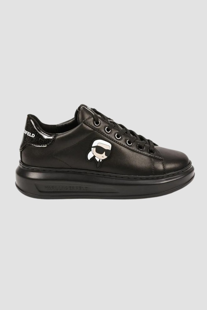 KARL LAGERFELD Czarne sneakersy KAPRI Karl NFT Lo Lace, Rozmiar 39