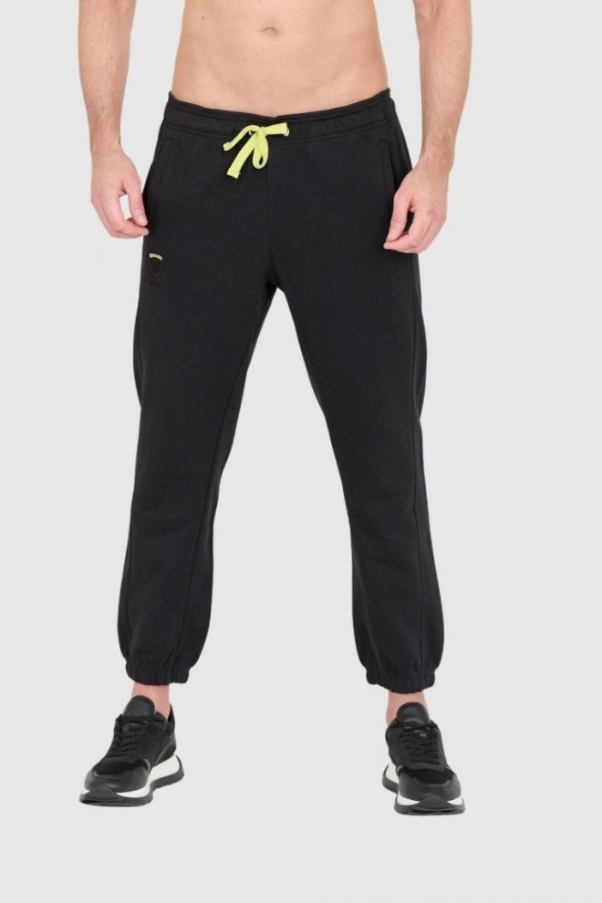 BLAUER Czarne męskie spodnie, Rozmiar L