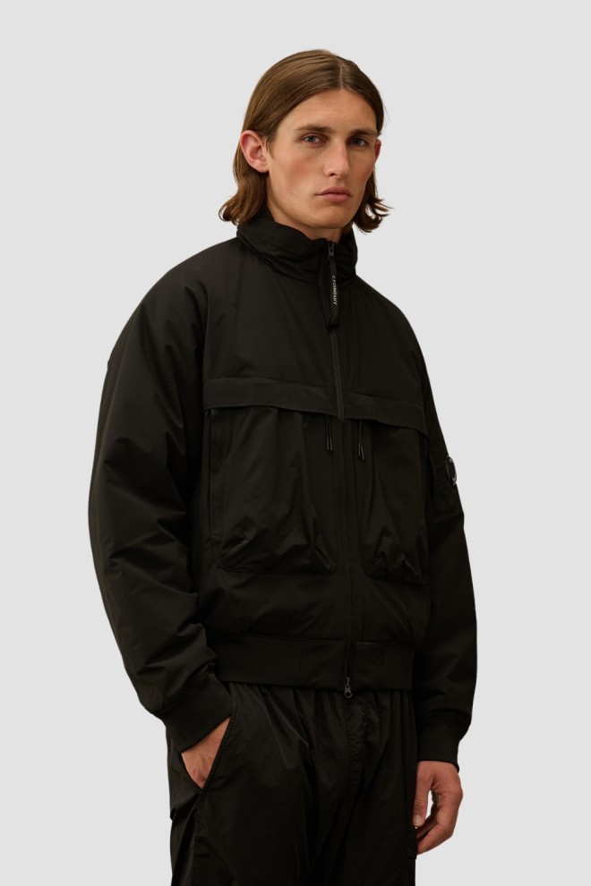 C.P. COMPANY Czarna męska bomberka Short Jacket, Rozmiar M