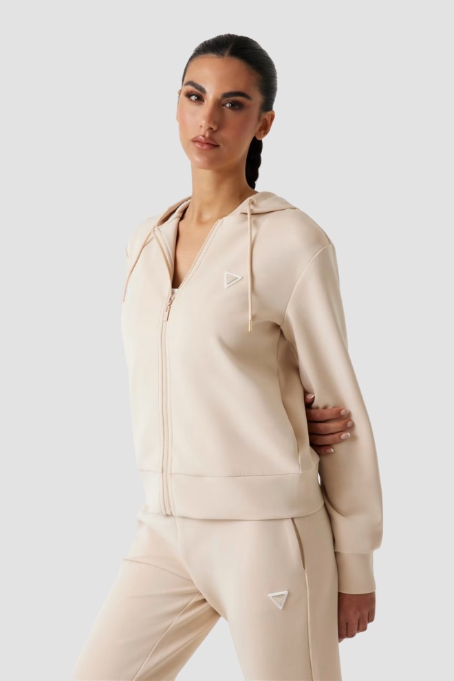 GUESS Damska bluza w kolorze taupe Olympe, Rozmiar XL