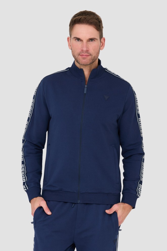 GUESS Granatowa męska bluza dresowa, Rozmiar XXL