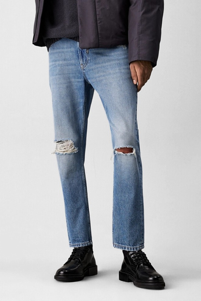 CALVIN KLEIN Błękitne męskie jeansy Dad Jean, Rozmiar 33