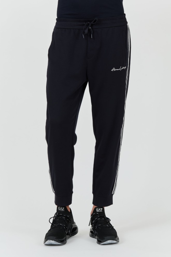 ARMANI EXCHANGE Granatowe męskie spodnie dresowe, Rozmiar XXL