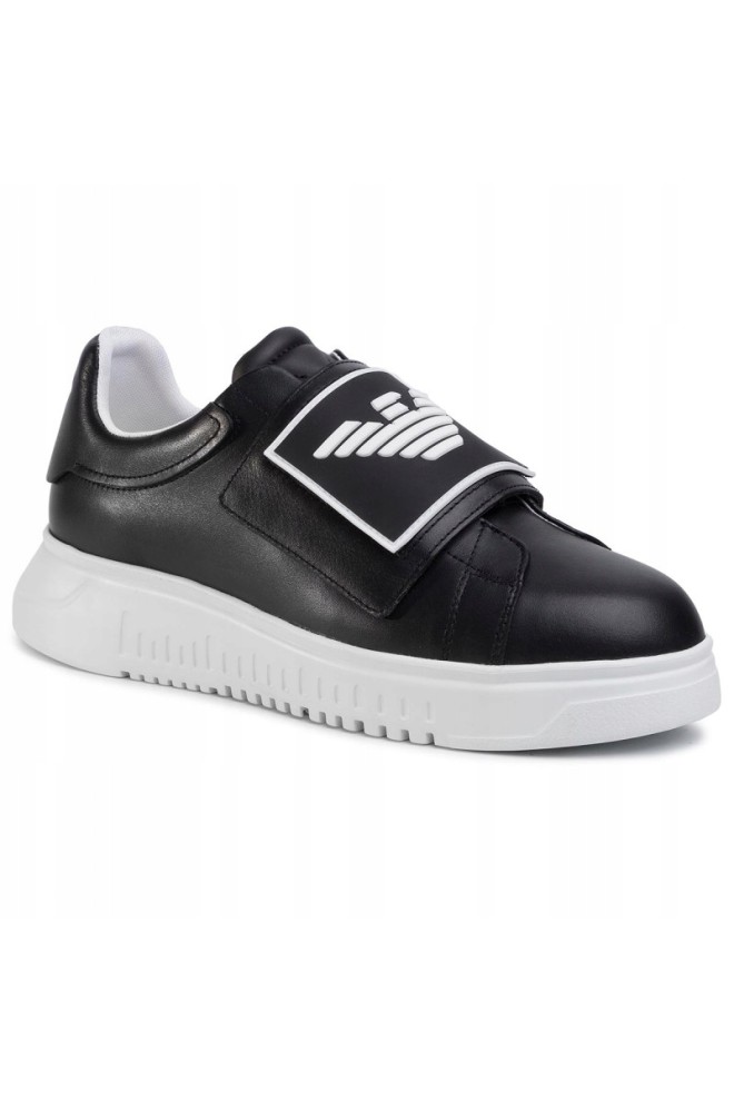 EMPORIO ARMANI Czarne sneakersy, Rozmiar 40