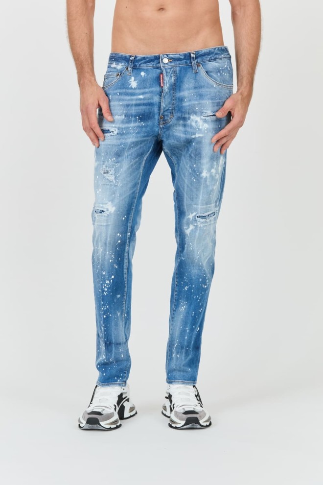 DSQUARED2 Błękitne męskie jeansy Cool Guy Jean, Rozmiar 46