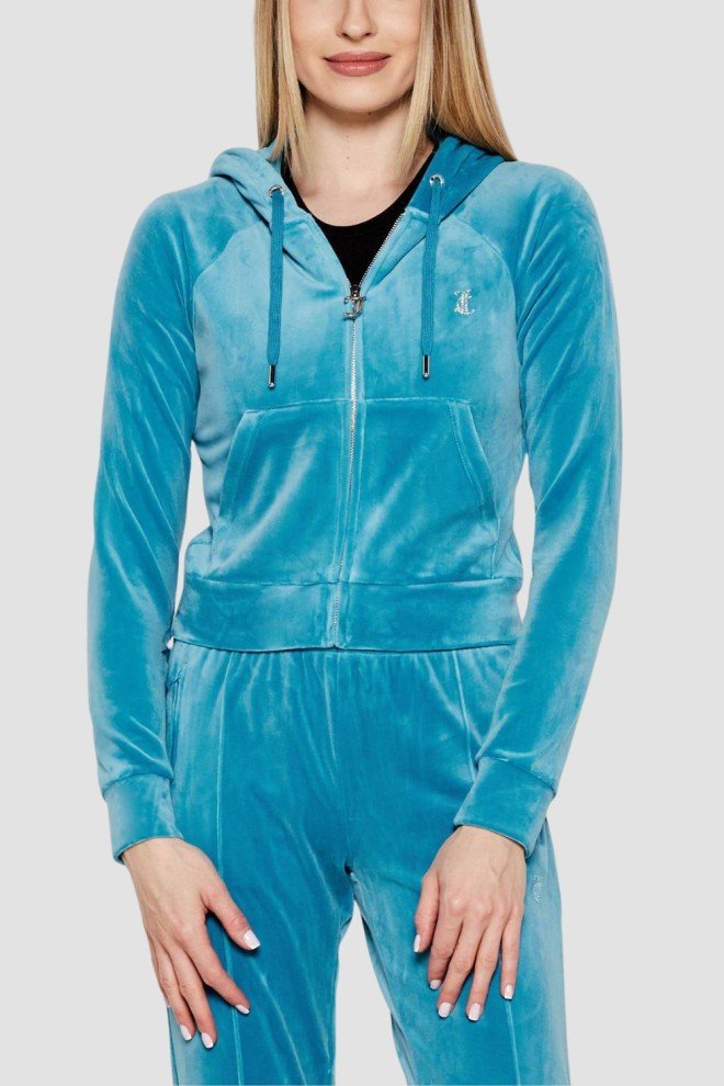 JUICY COUTURE Niebieska damska bluza Madison, Rozmiar M