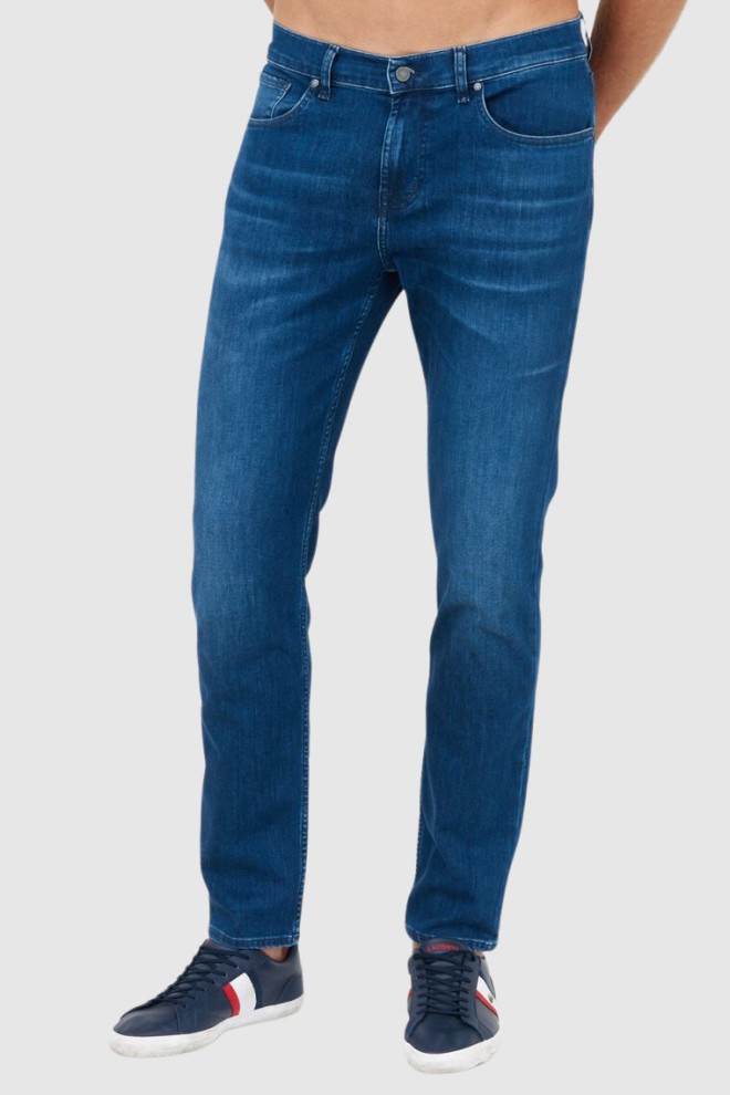 7 FOR ALL MANKIND Granatowe jeansy męskie SLIMMY TAPERED LUXE PERFORMANCE ECO, Rozmiar 36