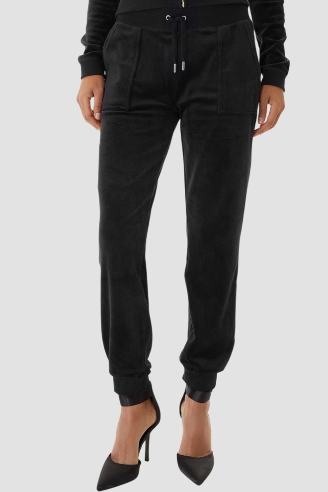 JUICY COUTURE Czarne dresy damskie Willow Cuff Jogger, Rozmiar S