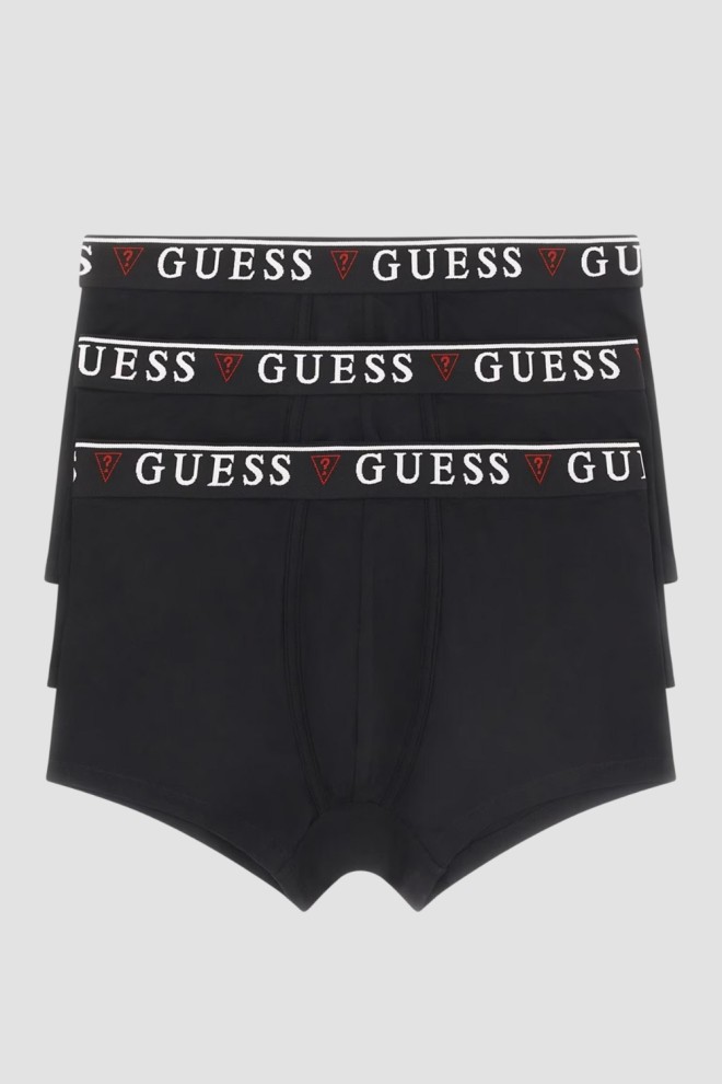 GUESS Zestaw czarnej męskiej bielizny bokserki 3 Pack, Rozmiar XL