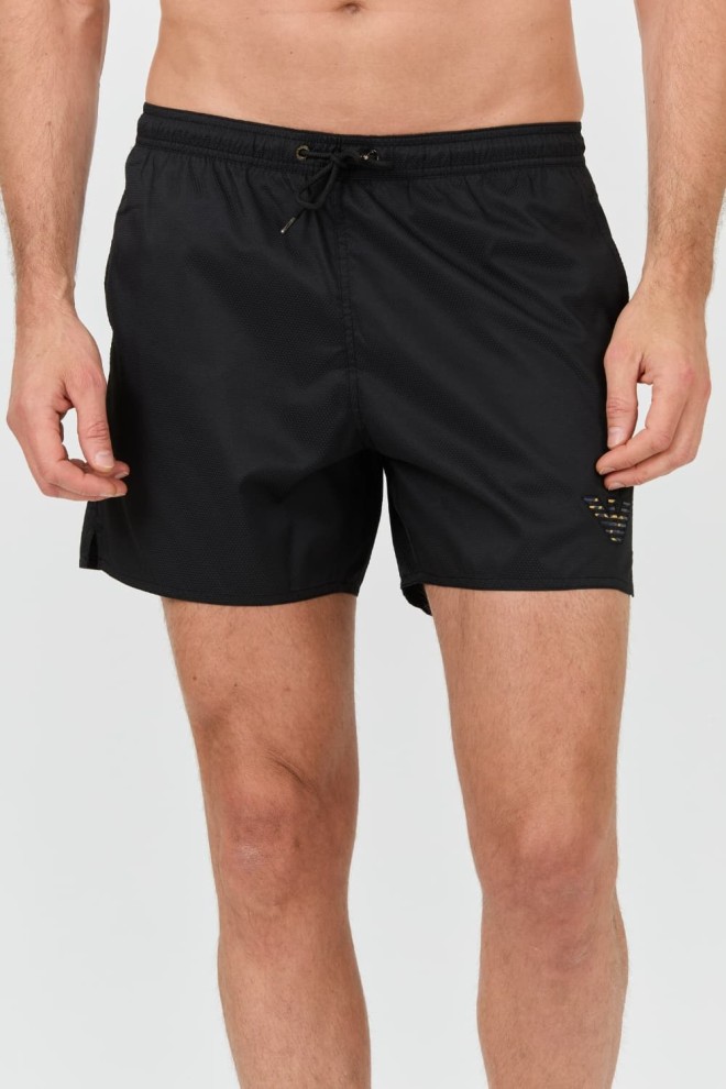 EMPORIO ARMANI Czarne męskie kąpielówki