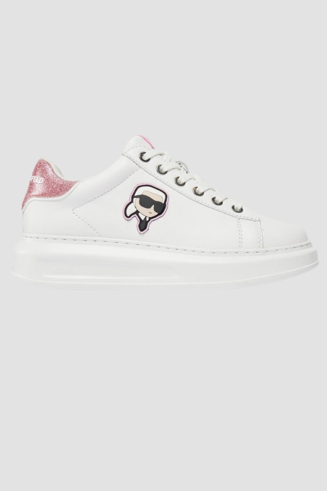 KARL LAGERFELD Białe sneakersy Kapri Nft Lo Lace, Rozmiar 37