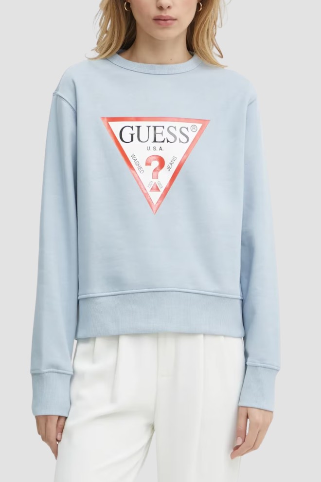 GUESS Błękitna damska bluza Original, Rozmiar S