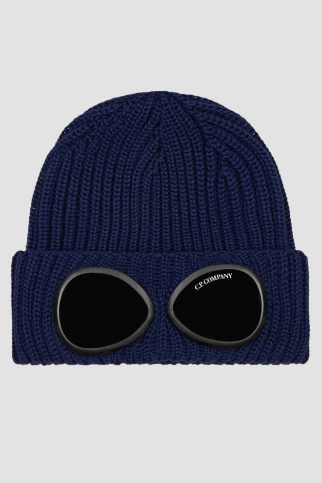 C.P. COMPANY Granatowa czapka Knit Cap