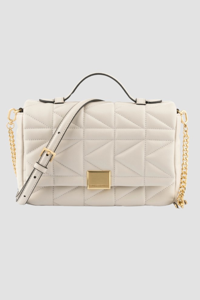 KARL LAGERFELD Beżowa damska torebka Handle Cb