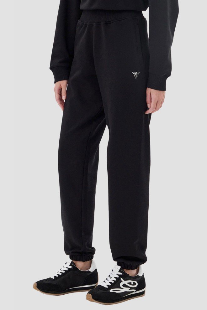 GUESS Czarne damskie spodnie dresowe Primula, Rozmiar S