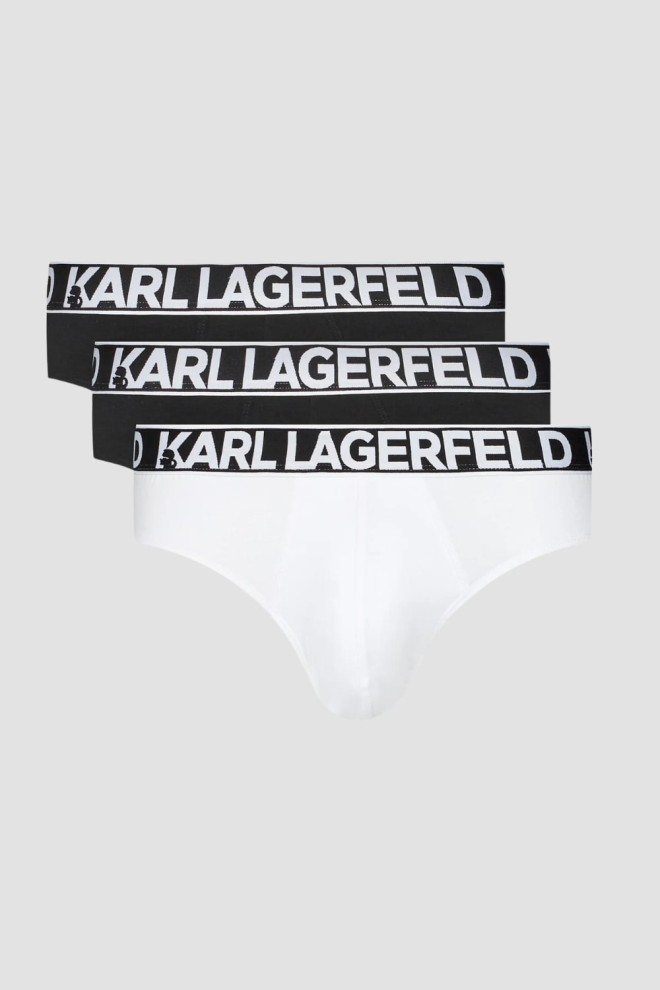 KARL LAGERFELD Zestaw slipów 3PACK Full Elastic Brief, Rozmiar M