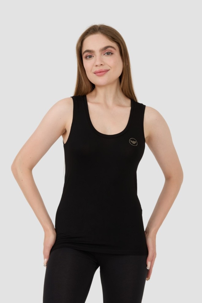 EMPORIO ARMANI Czarny damski top, Rozmiar M