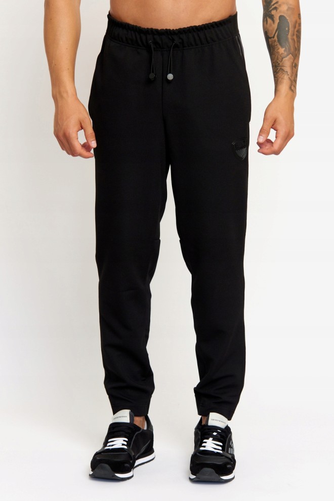 EA7 Męskie spodnie dresowe z lampasami, Rozmiar L