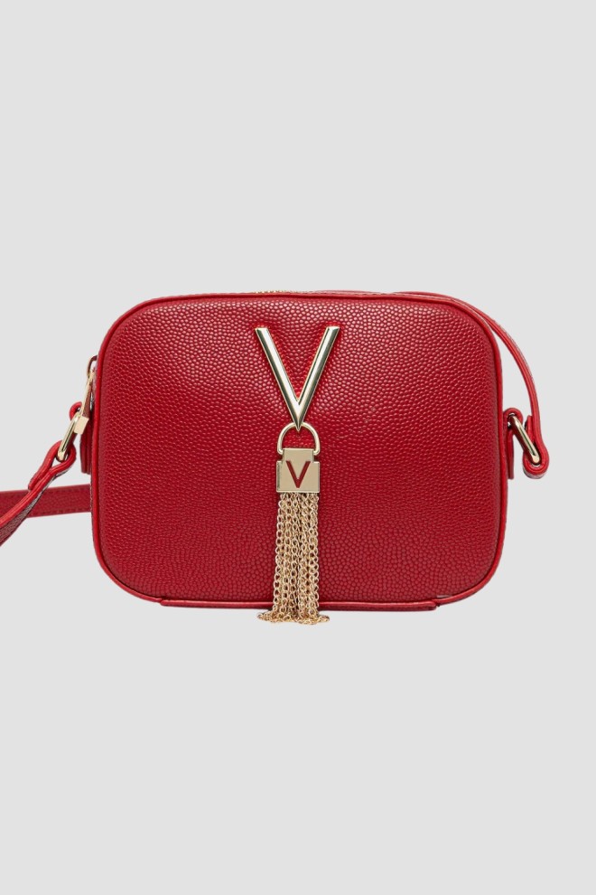 VALENTINO Czerwona torebka Divina Camera Bag SS26