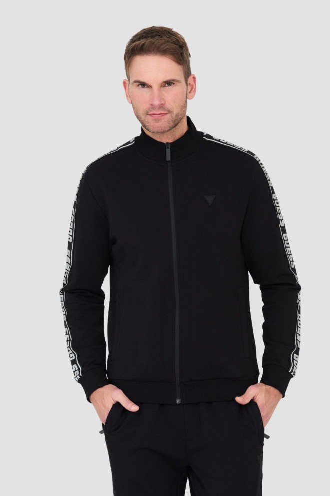 GUESS Czarna męska bluza dresowa, Rozmiar L