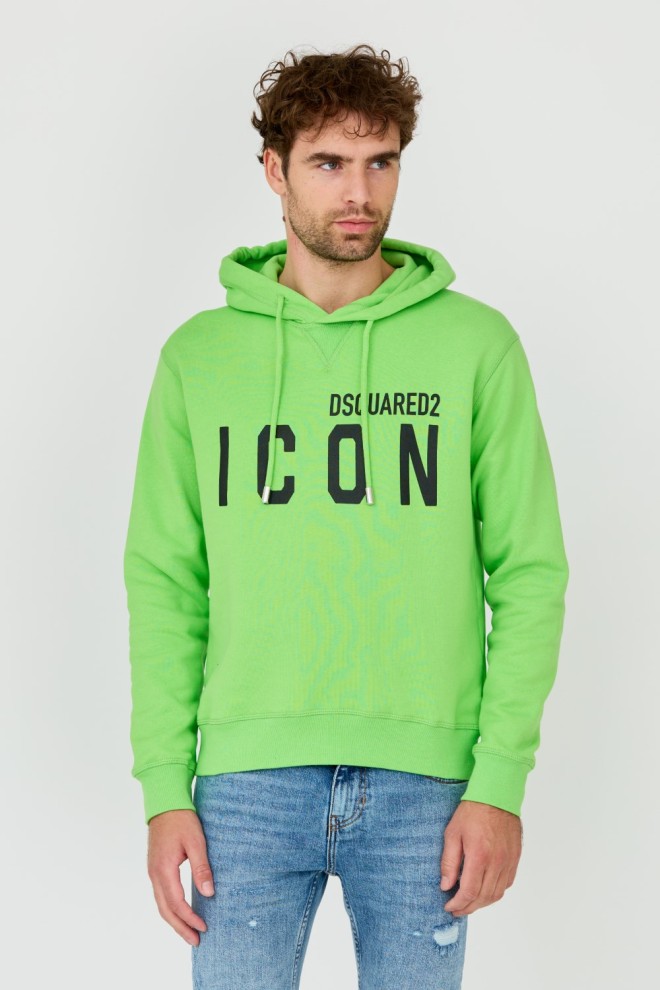 DSQUARED2 Zielona męska bluza Sweatshirt, Rozmiar 3XL
