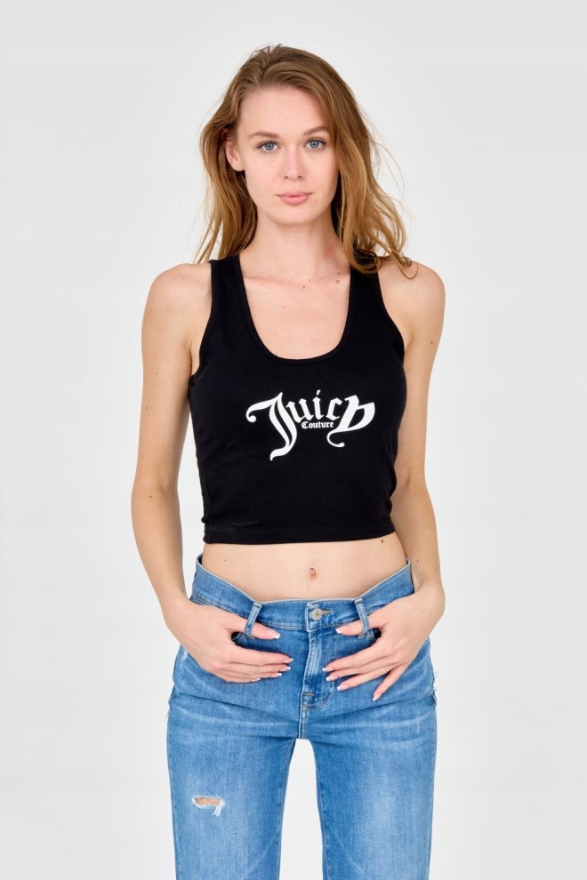 JUICY COUTURE Czarny damski tank top Chrishell, Rozmiar M