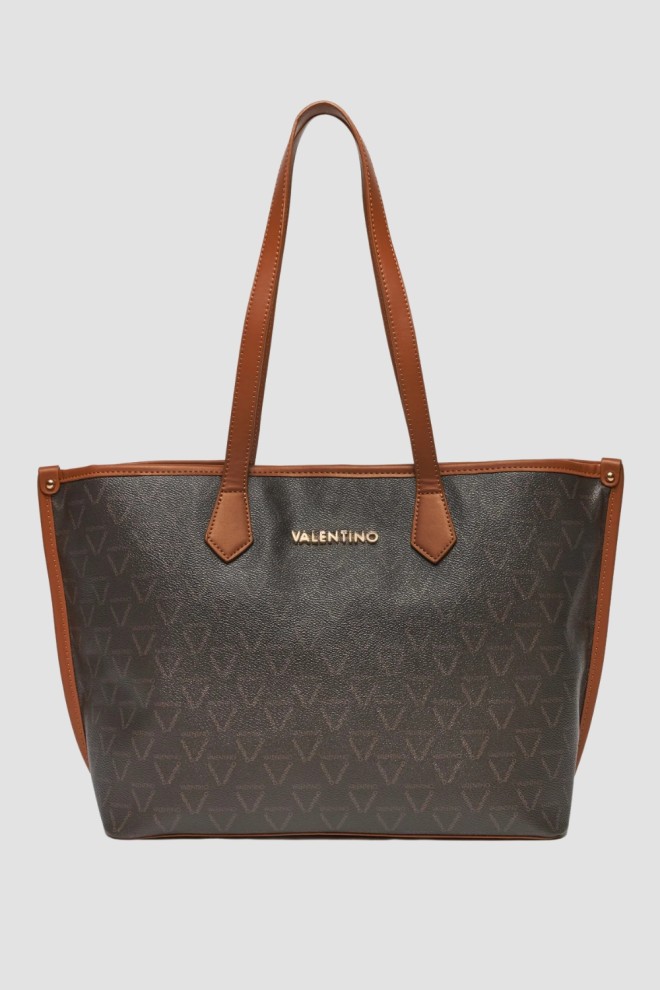 VALENTINO Brązowa damska shopperka Lady Re SS26