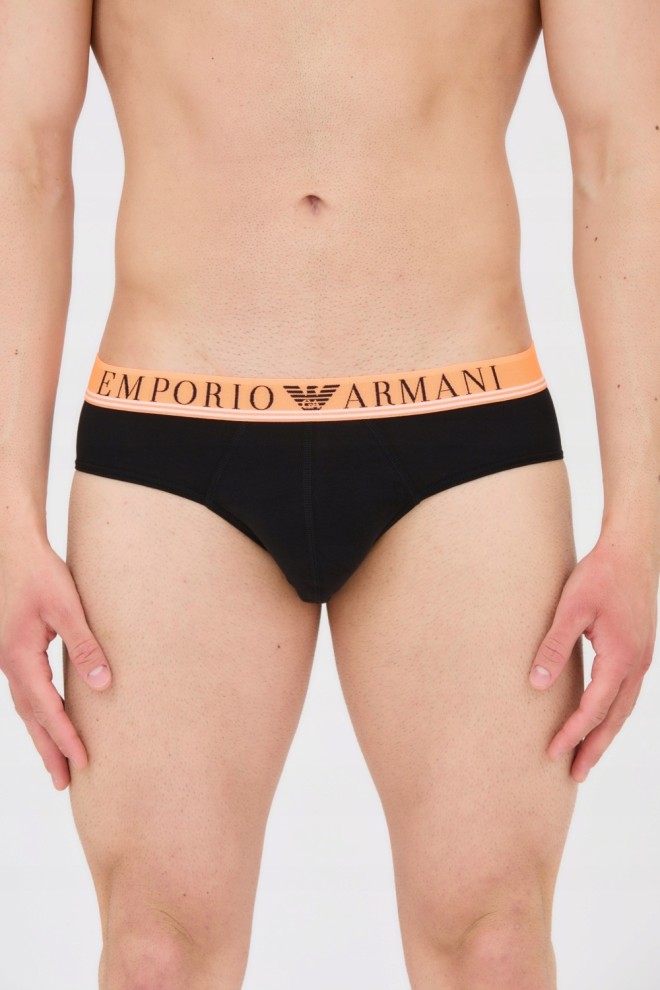 EMPORIO ARMANI Slipy czarne 3-pack, Rozmiar S