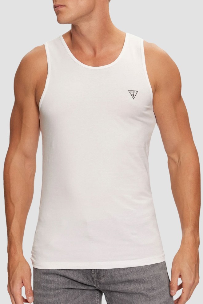 GUESS Biała męska podkoszulka 2 Pack, Rozmiar M