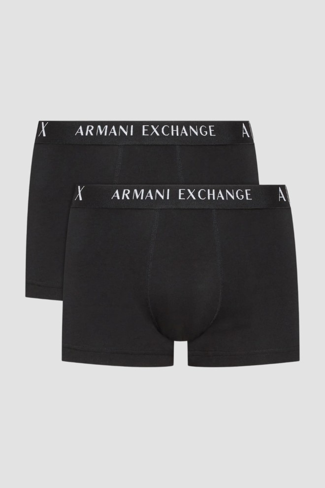 ARMANI EXCHANGE Czarne męskie bokserki 2PACK, Rozmiar M
