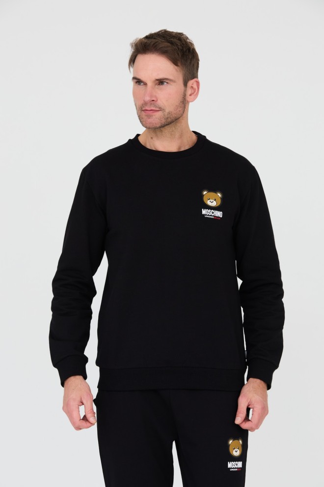 MOSCHINO Czarna męska bluza, Rozmiar M