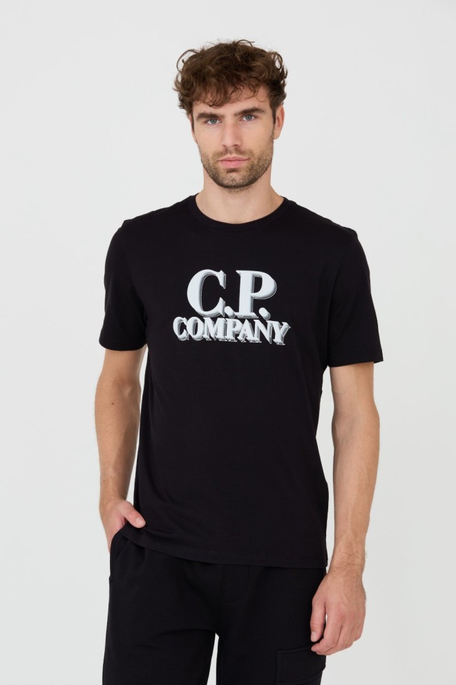 C.P. COMPANY Czarny męski t-shirt Short Sleeve, Rozmiar XXL