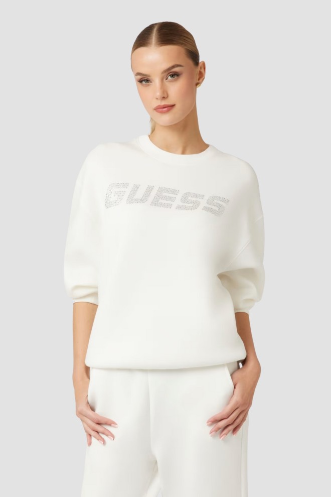 GUESS Damska bluza w kolorze ecru Cecilia, Rozmiar S