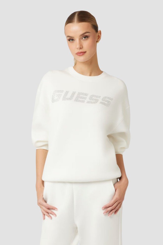 GUESS Damska bluza w kolorze ecru Cecilia, Rozmiar S