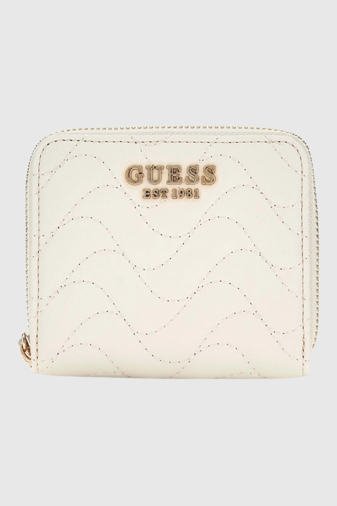 GUESS Biały mały portfel damski Melisandra