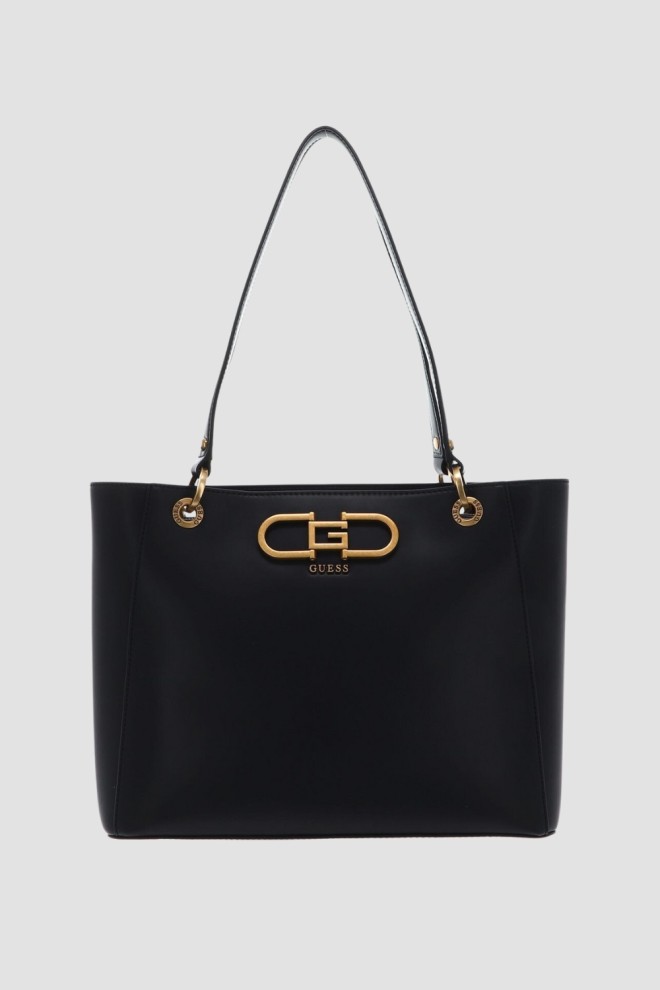 GUESS Czarna duża torebka Fleet Noel