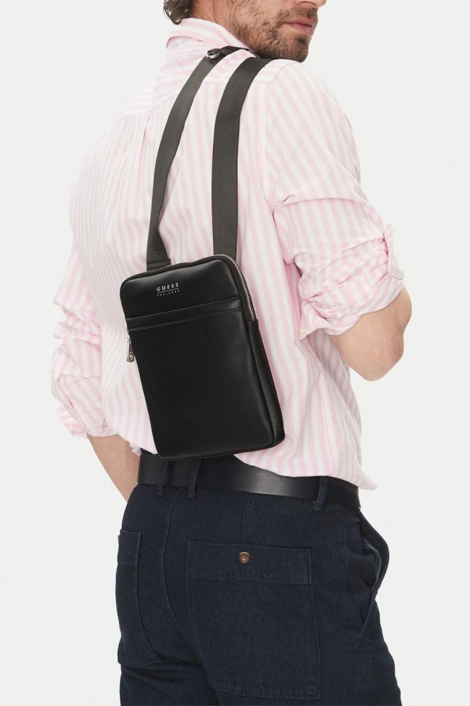 GUESS Czarna męska saszetka Milano